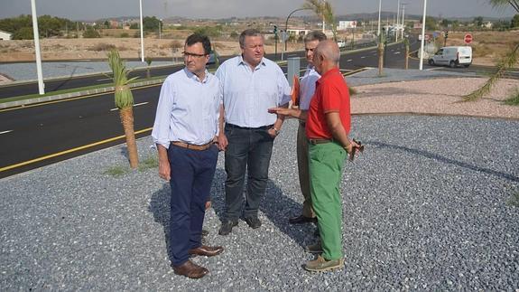  Francisco Bernabé, y el alcalde de Murcia, José Ballesta, en la inauguración del tramo de la Costera Norte de Murcia. 