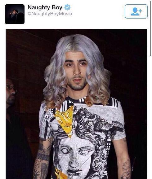 Imagen de Zayn Malik que compartió Naughty Boy.