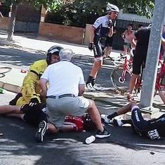 Stuyven deja sin victoria de etapa en Murcia a Pello Bilbao, segundo con el maillot verde del Caja Rural.