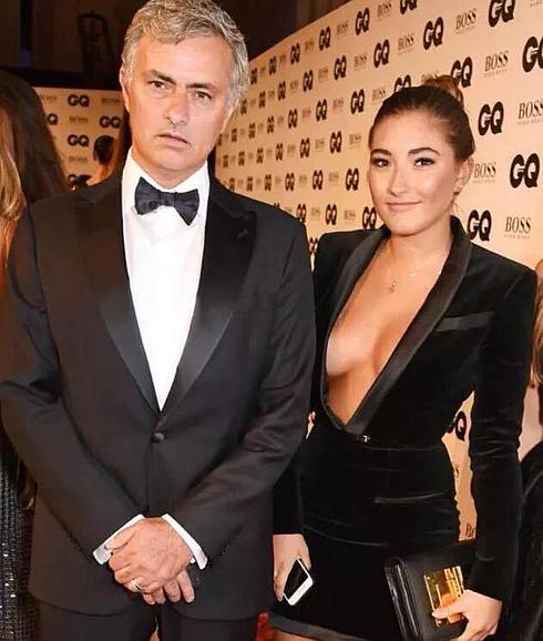 Jose Mourinho y su hija, Matilde.