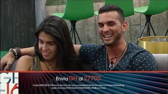 Suso y Sofía de Gran Hermano 16.