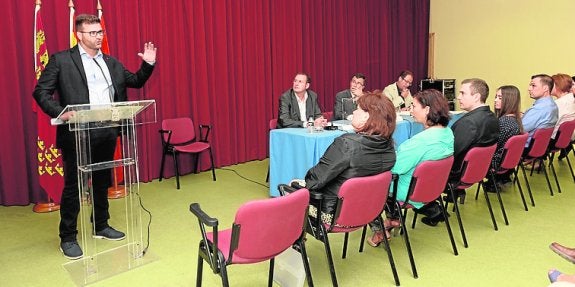 El presidente de la Junta de Monteagudo, José Luis Alarcón. 