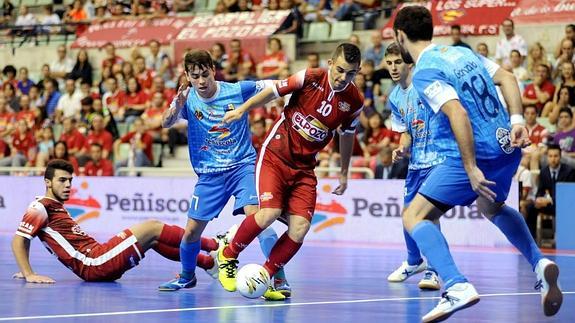 Un instante del partido.