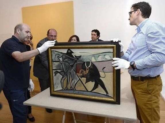 La obra 'Corrida de toros' de Pablo Picasso.