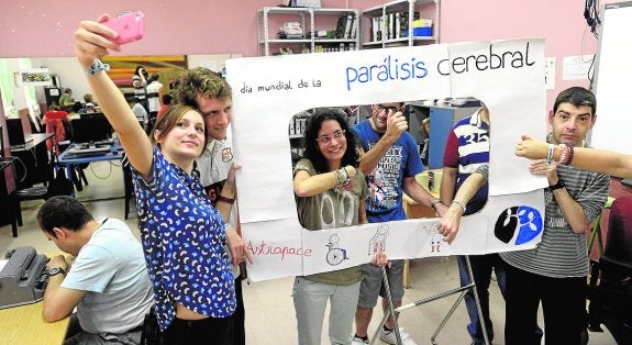 Un selfi en el Días de la Parálisis Cerebral