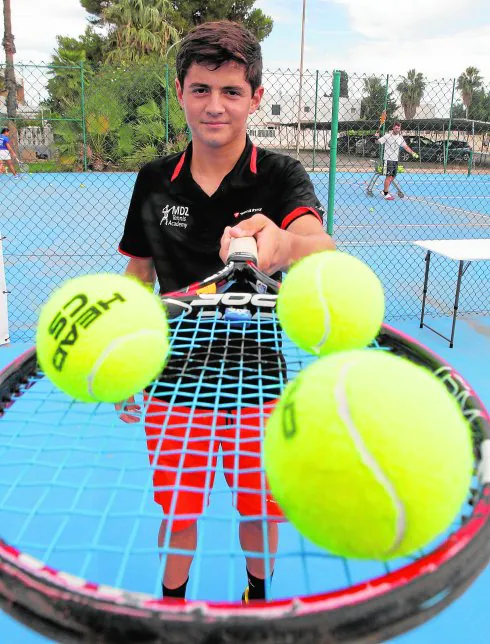 Jaime Caldés, ganador del torneo Conde de Godó y del Rafa Nadal Tour en categoría infantil. 