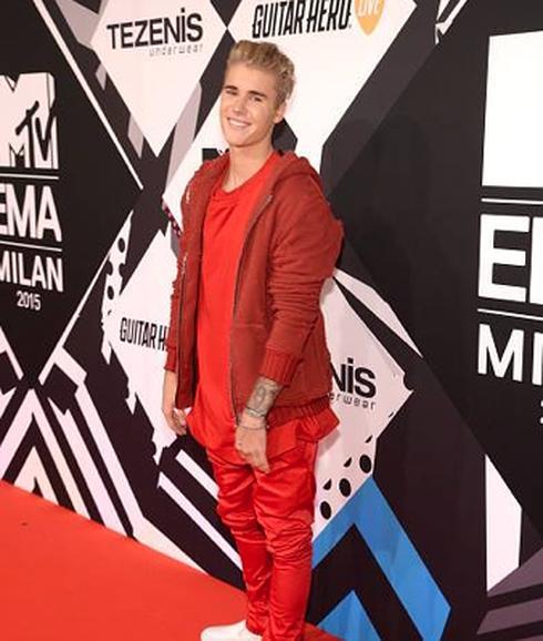 Justin Bieber en los MTV EMA 2015.