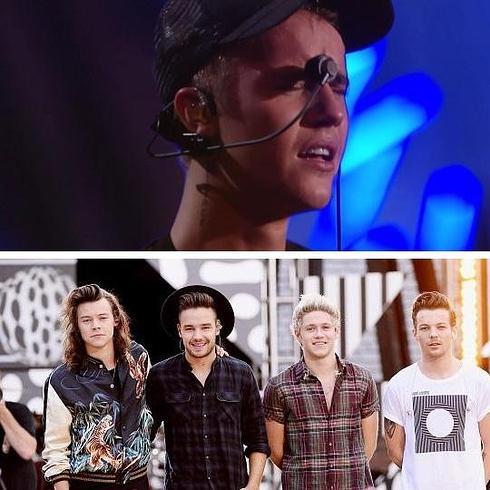 Justin Bieber vence a las fans de One Direcction