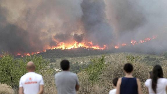 Incendio en la sierra del Almírez. 