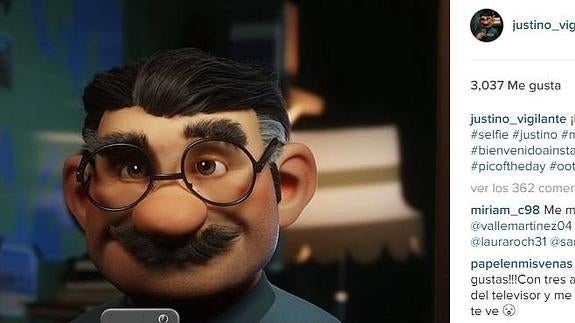 Justino, vigilante de seguridad del spot de la Lotería de Navidad