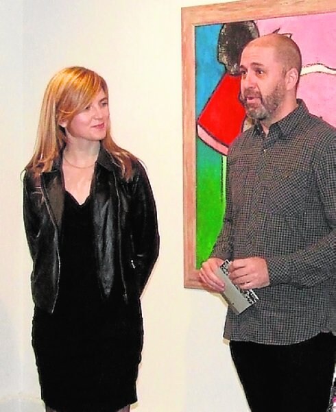 Los artistas Tatiana Abellán y Nono García, en Mula . :: j. l. p.