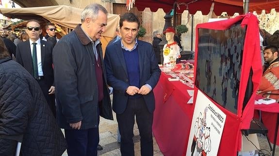 Tovar (izq), este domingo en Caravaca.