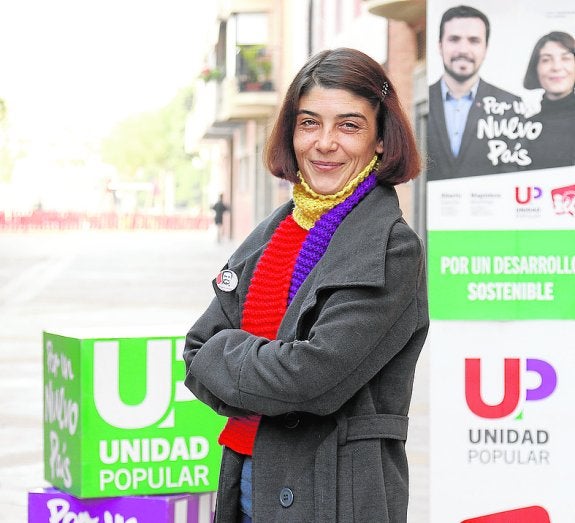 La candidata de Unidad Popular, Magdalena Martínez. 