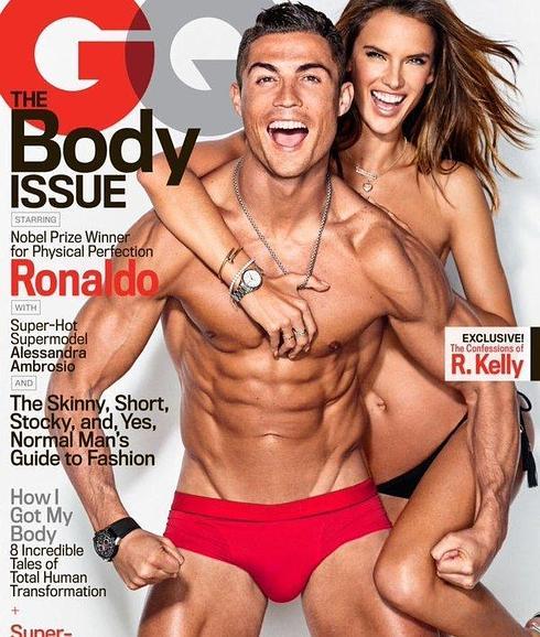 Portada con Cristiano Ronaldo y Alessandra Ambrosio.