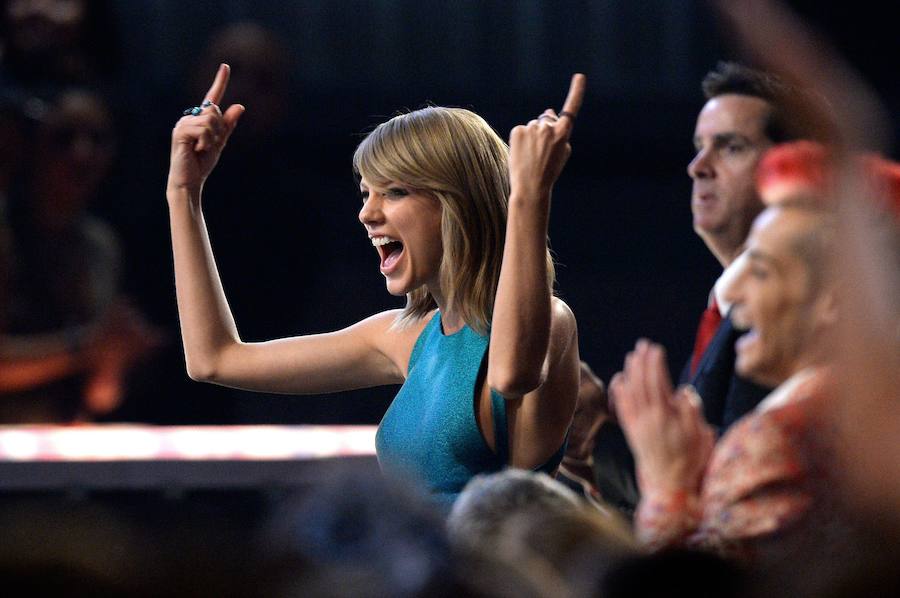 Taylor Swift durante la gala de los premios Grammy en 2015. 