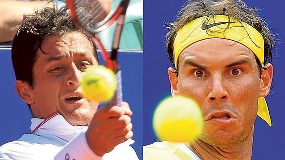 Nico Almagro y Rafa Nadal.