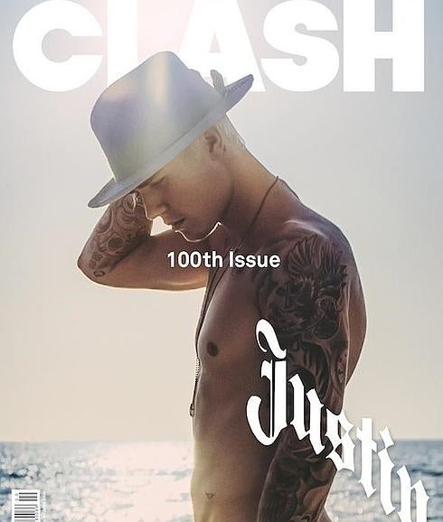 Justin Bieber en la portada de la revista Clash.