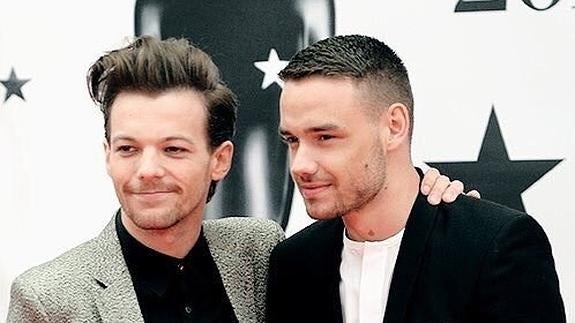 Louis Tomlinson y Liam Payne en los Brits Awards.