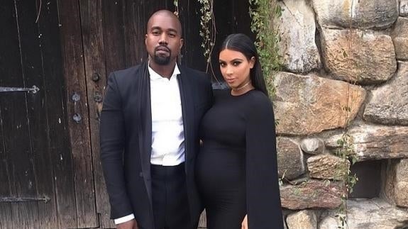 Kim Kardashian y Kanye West.