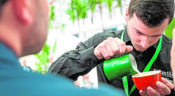 Javier López, campeón del 'Latte Art'