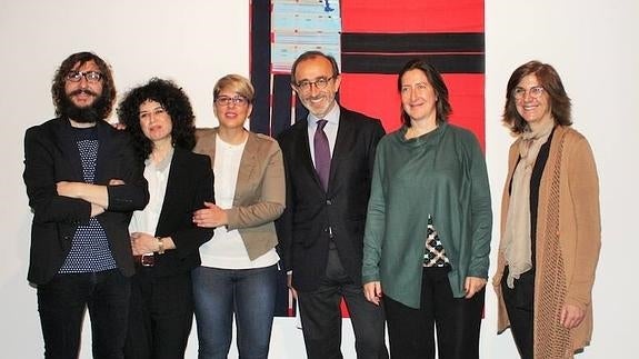 FOD, Sonia Navarro, Noelia Arroyo, Juan José Litrán, Lorena Martínez de Corral y Marta López-Briones en 'La Conservera'. 