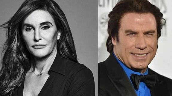 Caitlyn Jenner y John Travolta 