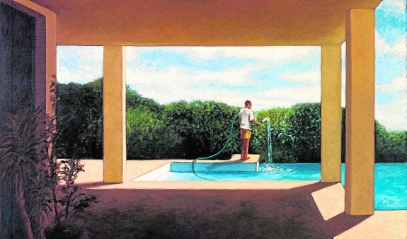 'El pensador', óleo de Gonzalo Sicre expuesto en La Conservera.