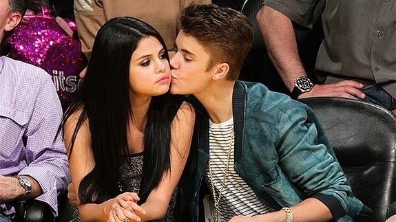 Selena Gomez y Justin Bieber.