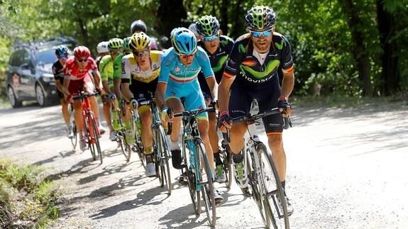 Valverde ataca en el Giro de Italia. 