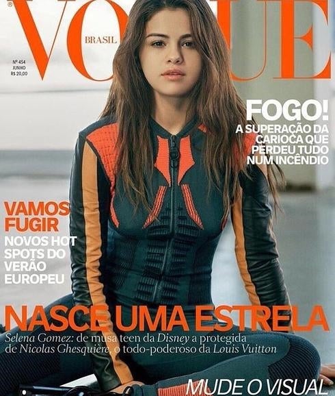 Selena Gomez protagoniza su portada más fea para Vogue Brasil