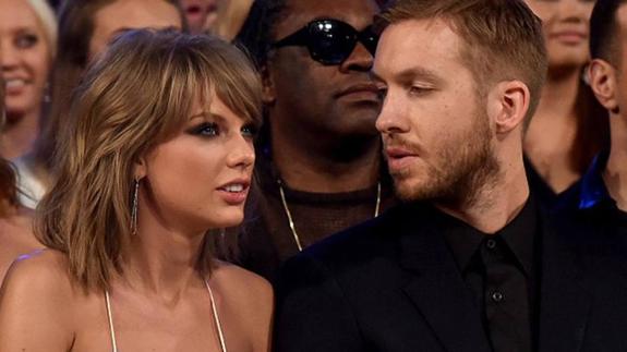 Taylor Swift y Calvin Harris cuando aún eran pareja. 