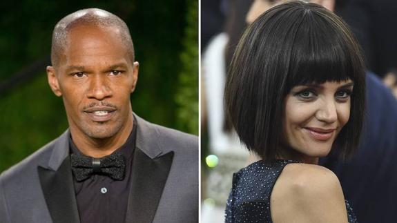 Jamie Foxx y Katie Holmes. 