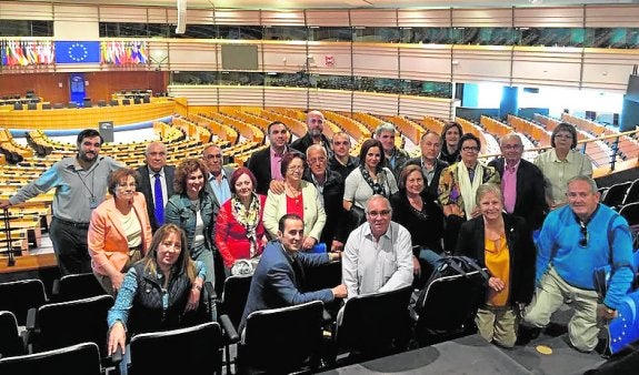 La delegación de Ulea en el Parlamento Europeo. 