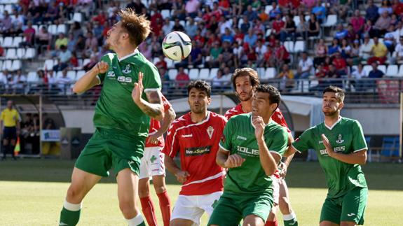 Imagen del Murcia-Toledo del ‘playoff’ de ascenso, jugado el pasado 29 de mayo.