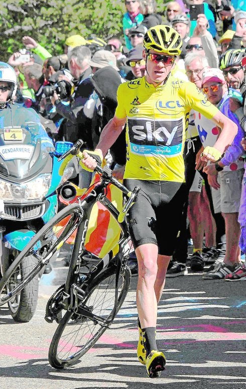 Froome, líder del Tour. 