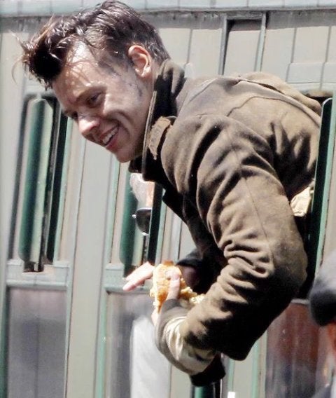 Harry Styles rodando Dunkirk.