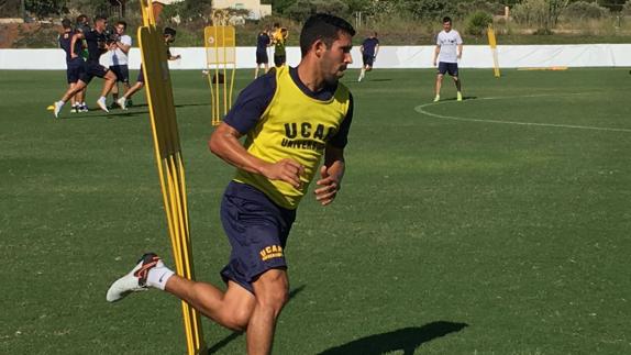 Tekio, en un entrenamiento el pasado mes de julio. 