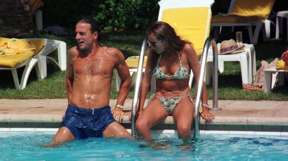 La entonces pareja a finales de los 90