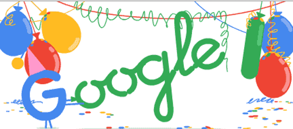 Google se 'auto-felicita' en este 27 de septiembre de 2016 por su 18 cumpleaños