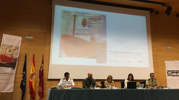 Momento de la presentación del proyecto 'Antártica'.