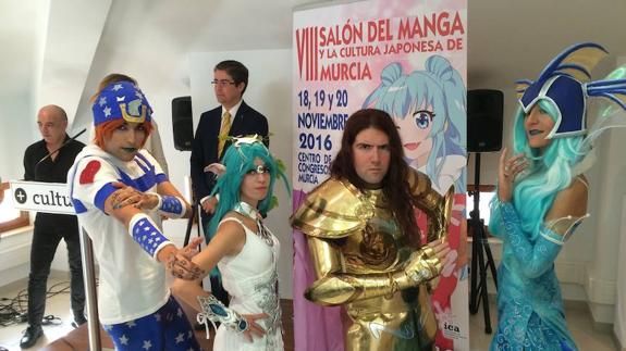 Momento de la presentación del VIII Salón del Manga.