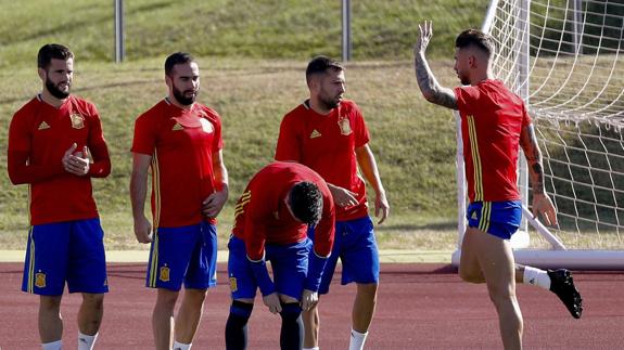 ENTRENAMIENTO DE LA SELECCIÓN ESPAÑOLA