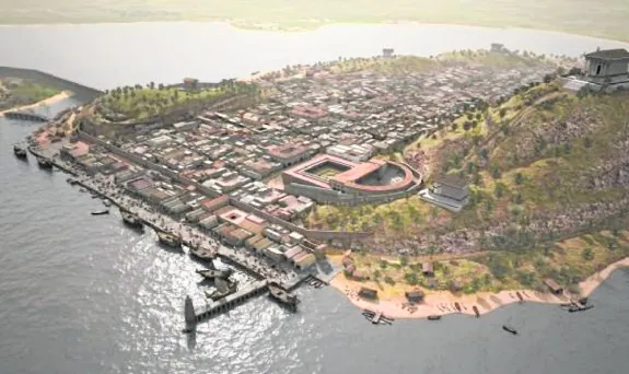 Imagen del puerto de Carthago Nova, Cartagena, de la película 'Carthago Nova'.