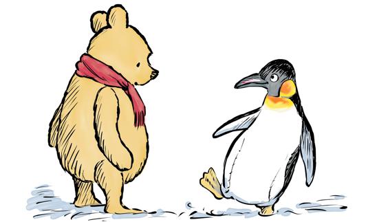 Winnie y su nuevo amigo, Penguin