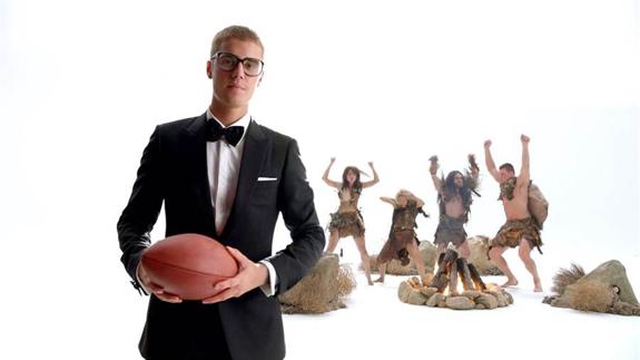 Justin Bieber presenta su anuncio promocional para la Super Bowl 2017