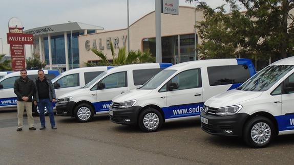 Huertas Motor entrega una flota de vehículos Volkswagen a la empresa Sodelor