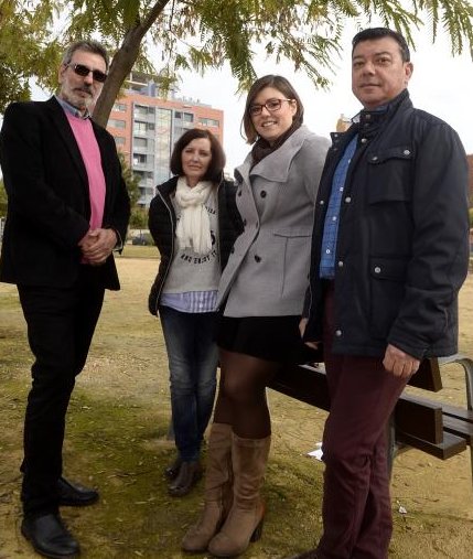 José María Bru, Carmen Martínez, Noelia Cánovas y Serafín Carrión. 