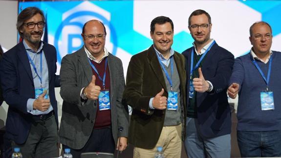 Pedro Antonio Sánchez, este sábado en el congreso del Partido Popular. 