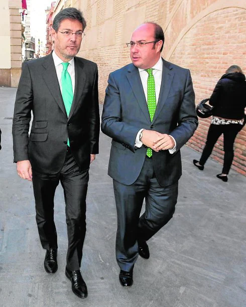 Catalá y Sánchez, en Murcia, el 1 de marzo de 2016.