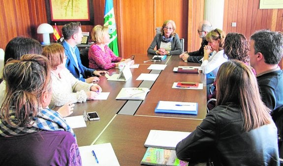 Reunión de los responsables de los centros educativos. 